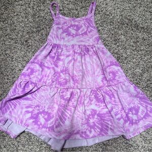 Cat & Jack Purple Tie-Dye Tiered Sundress